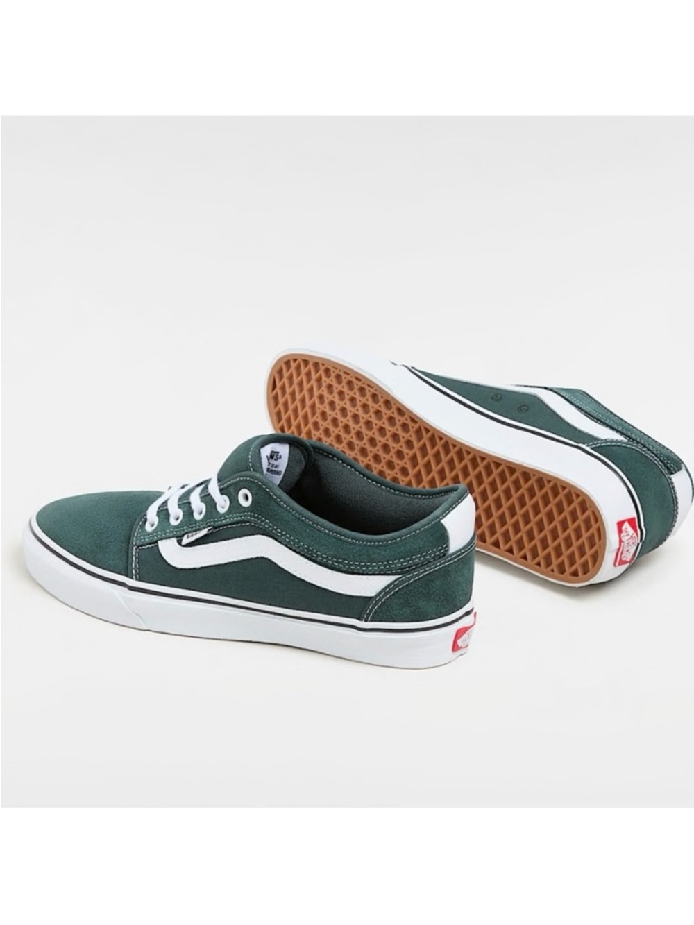 Vans Chukka Low Sidestripe Shoes Green Gables Women 10.0 US Mens 8.5 US - Picture 6 of 13